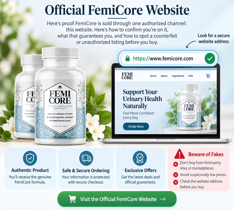 FemiCore official website — verified authorized seller